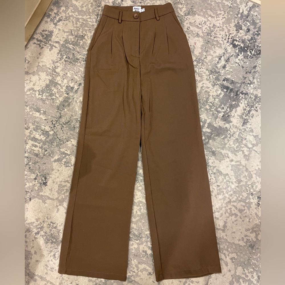 Princess Polly Archer Pants Brown